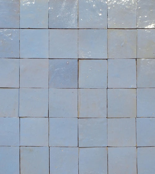 Medina Cornflower Blue Zellige Square Zellige Kitchen Tiles