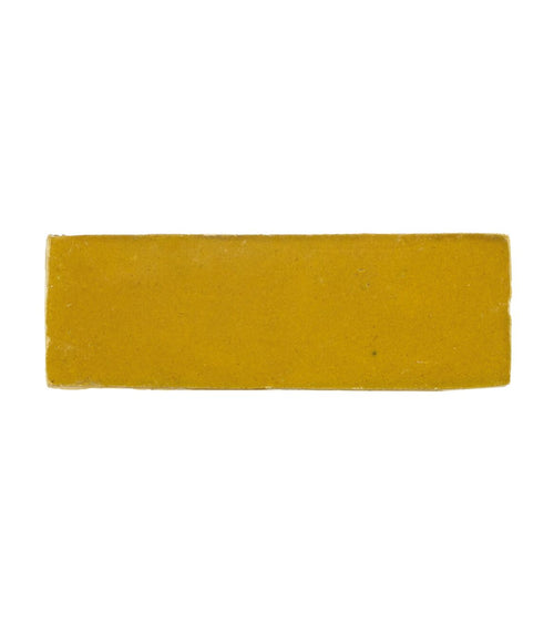 Medina Ochre Rectangle Handmade Moroccan Zellige Tile Rustic Bathroom Tiles