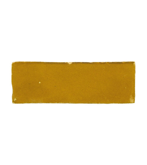 Medina Ochre Rectangle Handmade Moroccan Zellige Tile Rustic Bathroom Tiles