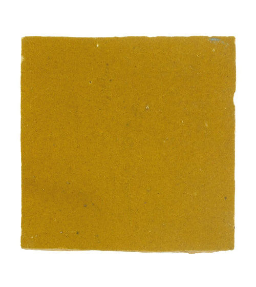 Medina Ochre Square Handmade Moroccan Zellige Tile Rustic Bathroom Tiles