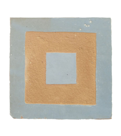 Medina Cornflower Blue Porton Handmade Moroccan Zellige Tile Rustic Bathroom Tiles