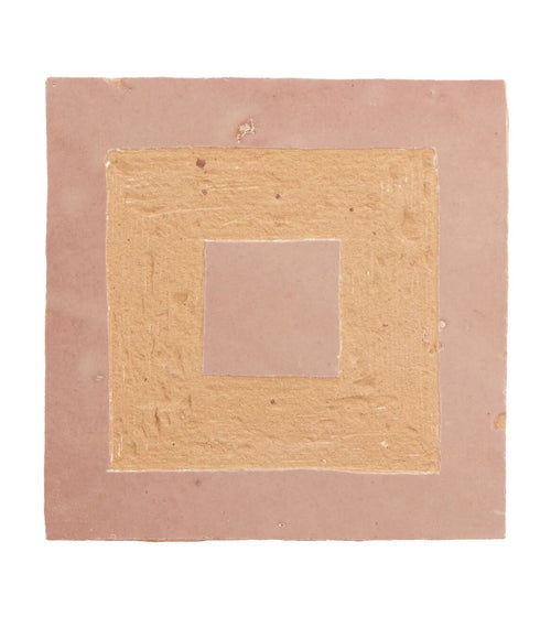 Medina Leather Pale Porton Handmade Moroccan Zellige Tile Splash of pink