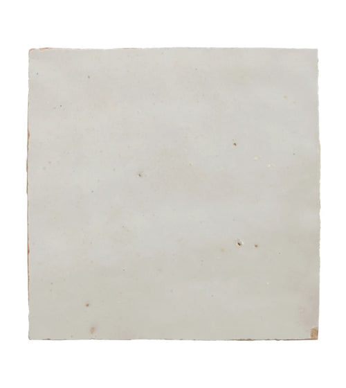 Medina Pure White Square Handmade Moroccan Zellige Tile Rustic Bathroom Tiles