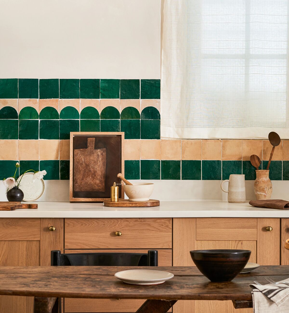 Medina Moss Green Belen Handmade Moroccan Zellige Tile