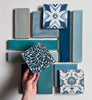 Default Title Bathroom Tiles Kelmscott Emery Blue Patterned Tile thumbnail
