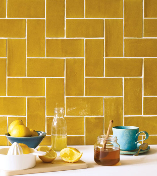 Carnival Oro Yellow Glazed Tile Carnival range collection