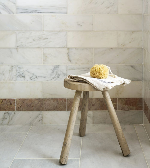 Aegean Pink Marble Tile 7.5x30 Floor Tiles