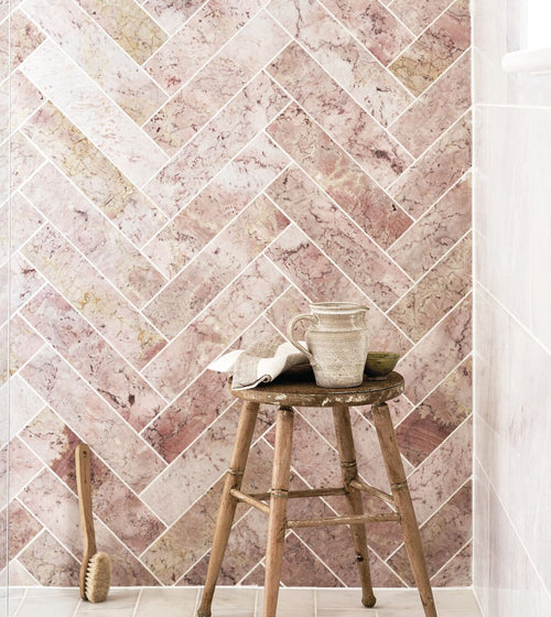 Aegean Pink Marble Tile 7.5x30 Floor Tiles