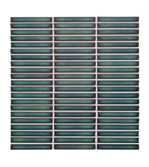 Copenhagen Kit Kat Dark Green Mosaic Green Floor Tiles