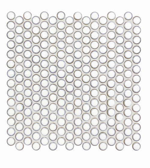 Copenhagen Penny Round White Mosaic