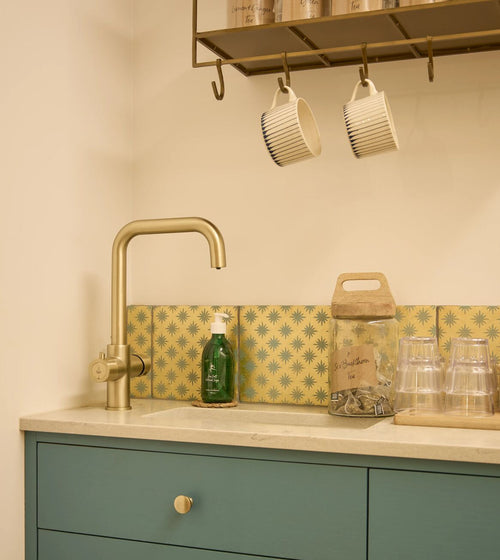 Neisha Crosland Atlas Star Anise Sahara Metallic Bathroom Tiles