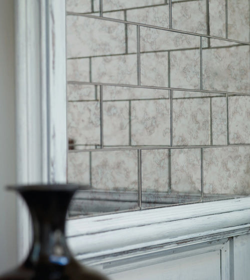 Deco Glass Pewter Wall Tile Metro Wall Tiles