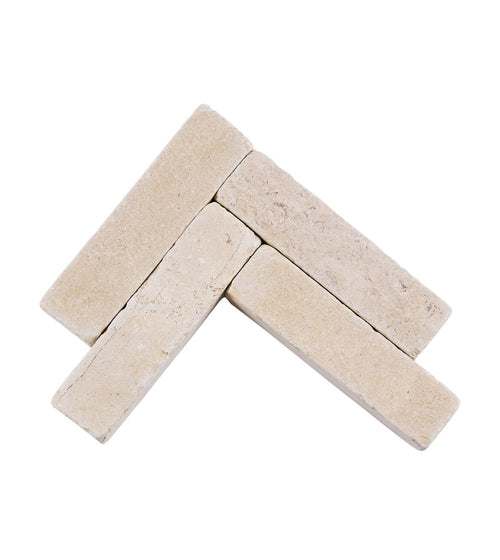 Dijon Tumbled Limestone Cobbles 20 x 5 Bathroom Wall Tiles