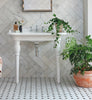 Default Title Bathroom Floor Tiles East Hampton Lattice Marble Mosaic thumbnail