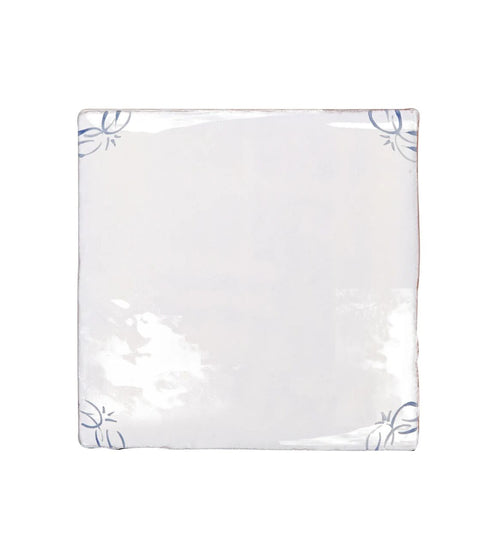 English Delft Blue Gloss Corner Tile Shower Wall Tiles