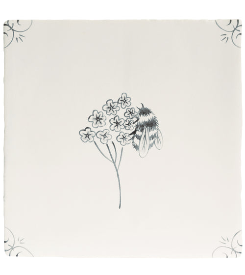 English Delft Bee Charcoal Matt Tile Ranges/English Delft
