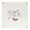 English Delft Dragonfly Charcoal Matt Tile
