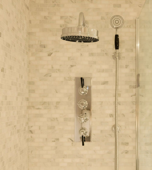 East Hampton Brick Marble Mosaic Marble Floor Tiles