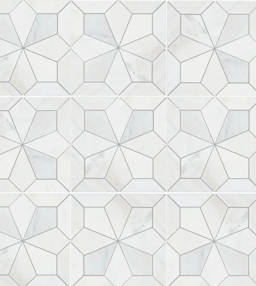 East Hampton Nova Star Marble Mosaic East Hampton Mosaic Range Collection