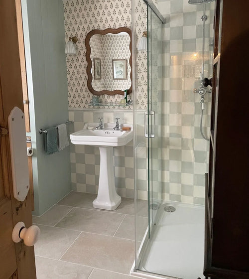 Forecast Arran Square Glazed Tile Cream Wall Tiles