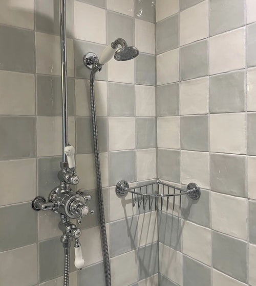 Forecast Arran Square Glazed Tile Cream Wall Tiles