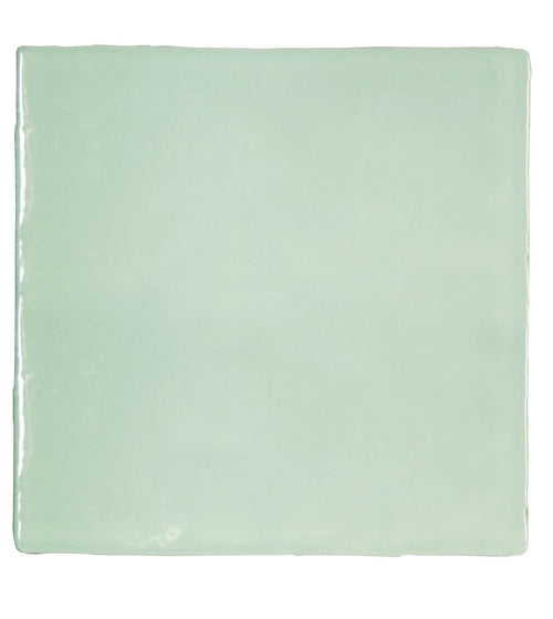 Forecast Rockall Square Glazed Tiles Green Bathroom Tiles