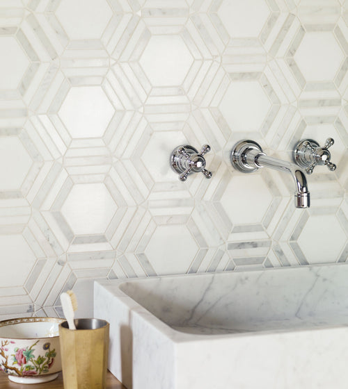 High Society Marble Rockefeller Stone Wall Tiles