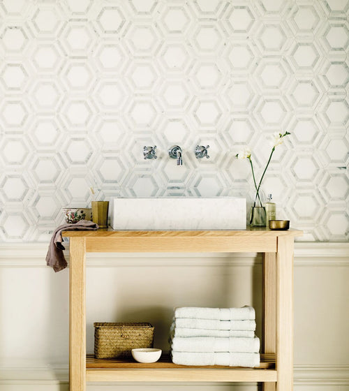 High Society Marble Rockefeller Stone Wall Tiles