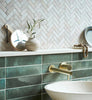 Default Title Aegean Aegean Pink Herringbone Marble Mosaic thumbnail