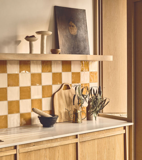 Jaipur Hoppers Hat Square Glazed Tile Bathroom Tiles