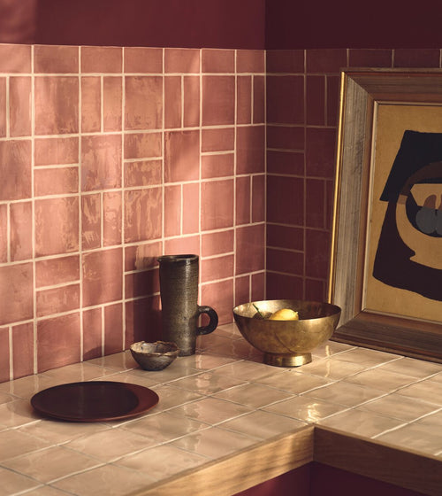 Jaipur Pompeiian Red 13 x 13 Red and Pink Wall Tiles