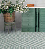 Default Title Bathroom Floor Tiles Kelmscott Coleton Blue Patterned Tile thumbnail