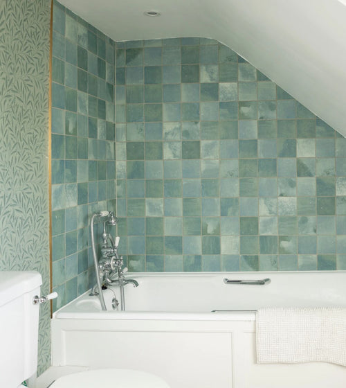 Kelmscott Green Tile Shower Wall Tiles