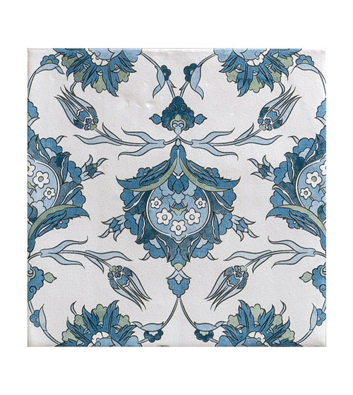Kelmscott Standen Blue Patterned Tile Worktop Tiles