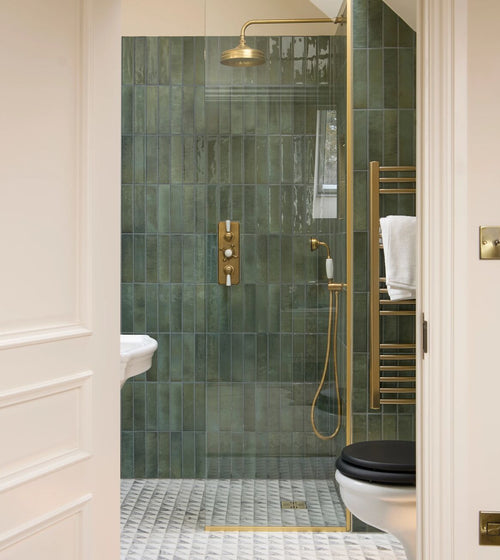 Ixworth Forest Brick Tile Sage Kitchen Tiles