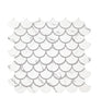 Default Title Bathroom Floor Tiles Malmo Scallop White Mosaic thumbnail