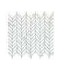 Default Title Bathroom Floor Tiles Malmo Willow Leaf White Mosaic thumbnail