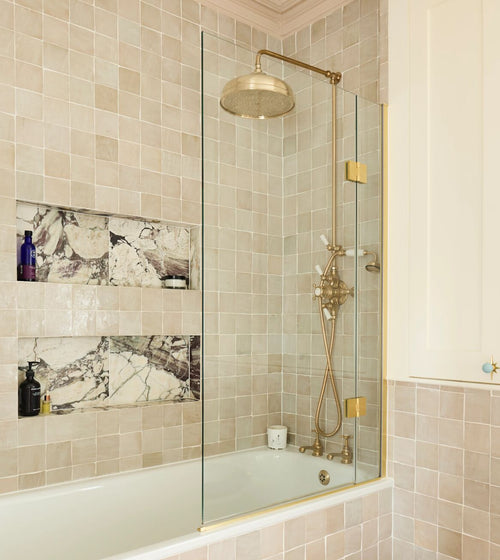 Medina Cloudy White Square Handmade Moroccan Zellige Tile Medina range collection