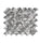Metallic Vitreum Argentum Fan Silver Glass Tile