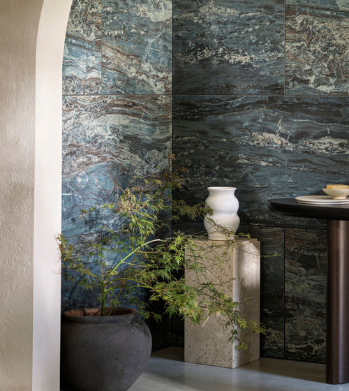 Milos Blue - 60 x 120 Marble Effect Floor Tiles