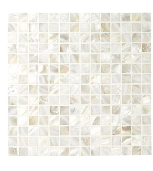Mother of Pearl White Square Mosaic Mosaic Wall Tiles