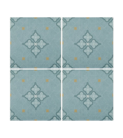 Jaipur Dabu Patterned Tile Fireplace Wall Tiles