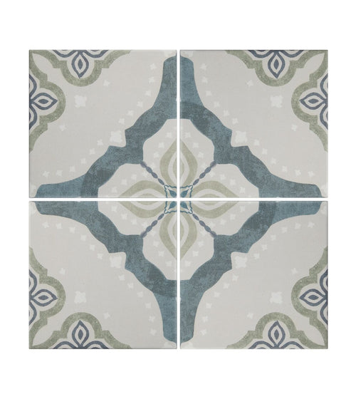 Jaipur Deesar Patterned Tile Fireplace Wall Tiles