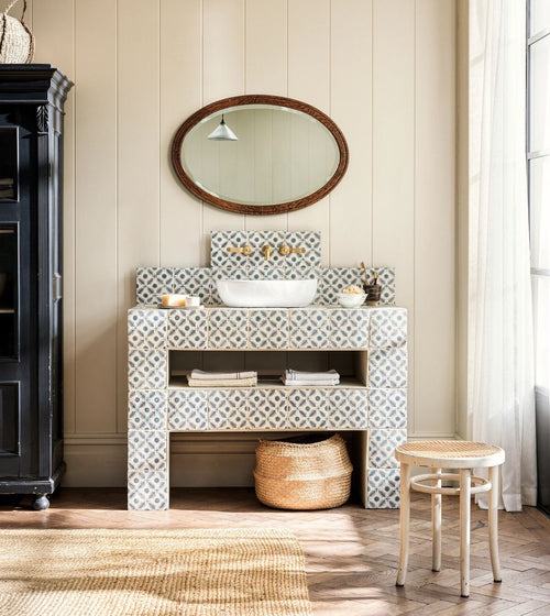 Neisha Crosland Atlas Pine Flower Indigo Neisha Atlas range collection