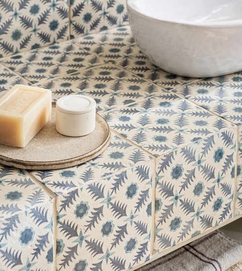 Neisha Crosland Atlas Pine Flower Indigo Neisha Atlas range collection Neisha Crosland Atlas Pine Flower Indigo Neisha Atlas range collection