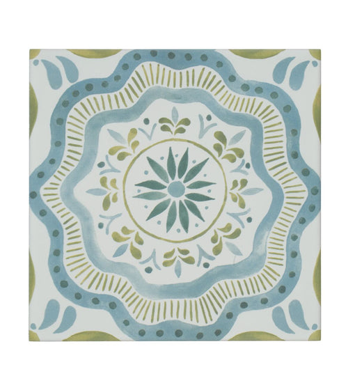 Nina Campbell Cochin Blue Porcelain Tile Nina Campbell