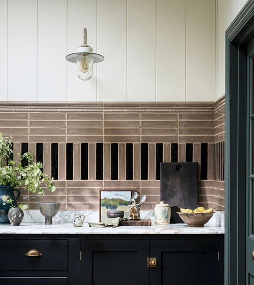 Nina Campbell Rivage Jet Glazed Wall Tile Nina Campbell Rivage range collection