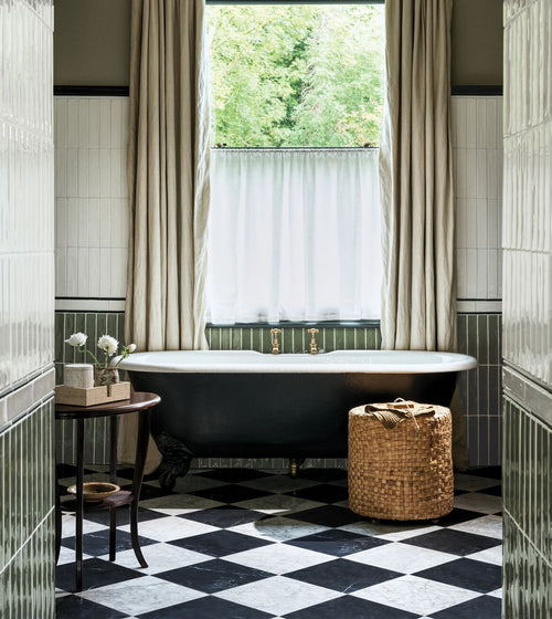 Nina Campbell Rivage Eucalyptus Glazed Wall Tile Splashback Tiles