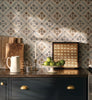 Default Title Bathroom Floor Tiles Nina Campbell Goa Indigo Chocolate Porcelain Tile thumbnail