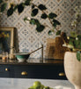 Default Title Bathroom Floor Tiles Nina Campbell Goa Indigo Chocolate Porcelain Tile thumbnail